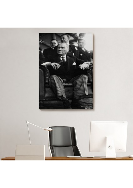 Dekoratif Kanvas Tablo Duvar Dekoru Mustafa Kemal Atatürk Portresi Cş71 Bungknv