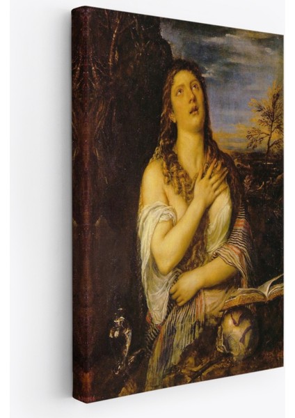 Dekoratif Kanvas Tablo Duvar Dekoru Tövbe Eden Magdalene Eseri Titian Tiziano 5125 Bungknv