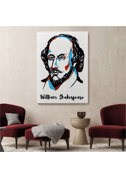 Dekoratif Kanvas Tablo Duvar Dekoru William Shakespeare Şair Yazar 5968 Bungknv