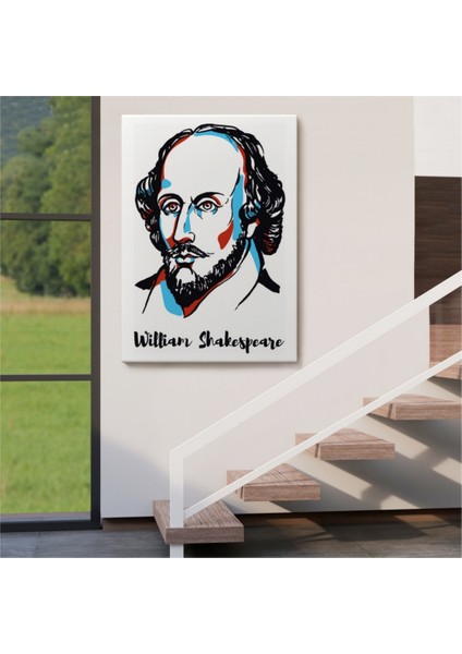 Dekoratif Kanvas Tablo Duvar Dekoru William Shakespeare Şair Yazar 5968 Bungknv