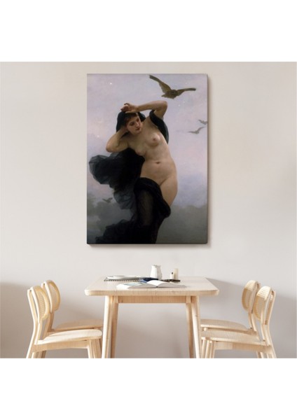 Dekoratif Kanvas Tablo Duvar Dekoru The Night Gece William-Adolphe Bouguereau 6066 Bungknv