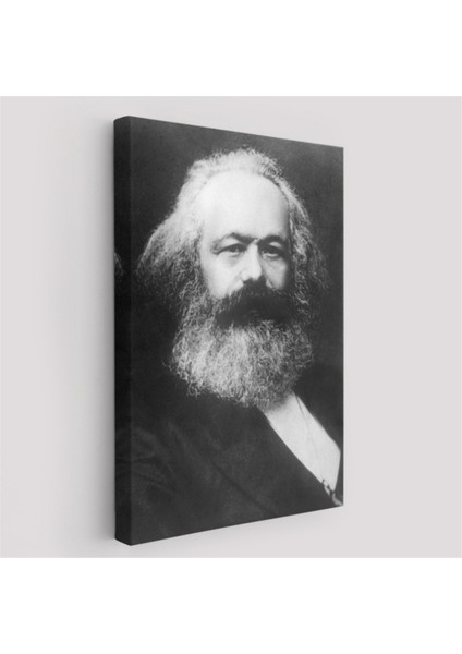 Dekoratif Kanvas Tablo Duvar Dekoru Karl Marx Alman Filozof Siyah Beyaz 5964 Bungknv