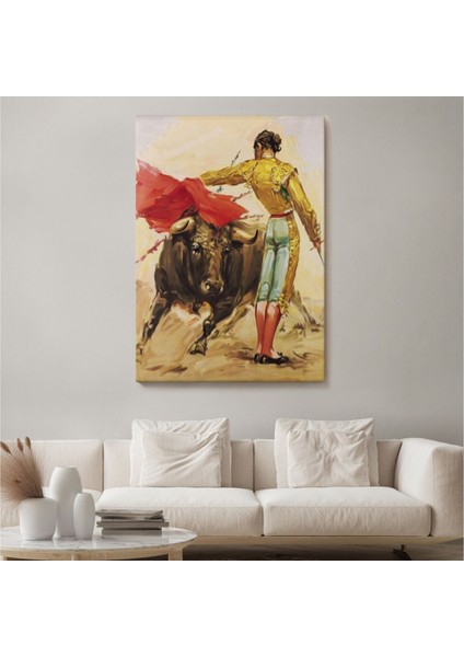 Dekoratif Kanvas Tablo Duvar Dekoru Ispanyol Matador Modern 6250 Bungknv