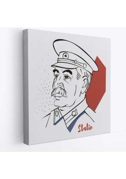 Dekoratif Kanvas Tablo Duvar Dekoru Josef Stalin Sovyet Devlet Adamı 5822 Bungknv