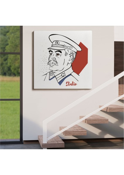 Dekoratif Kanvas Tablo Duvar Dekoru Josef Stalin Sovyet Devlet Adamı 5822 Bungknv