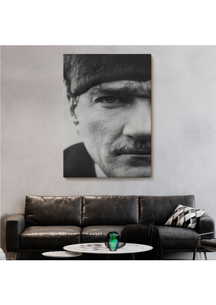 Dekoratif Kanvas Tablo Duvar Dekoru Mustafa Kemal Atatürk Portresi FS142 Bungknv