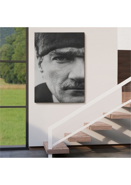Dekoratif Kanvas Tablo Duvar Dekoru Mustafa Kemal Atatürk Portresi FS142 Bungknv
