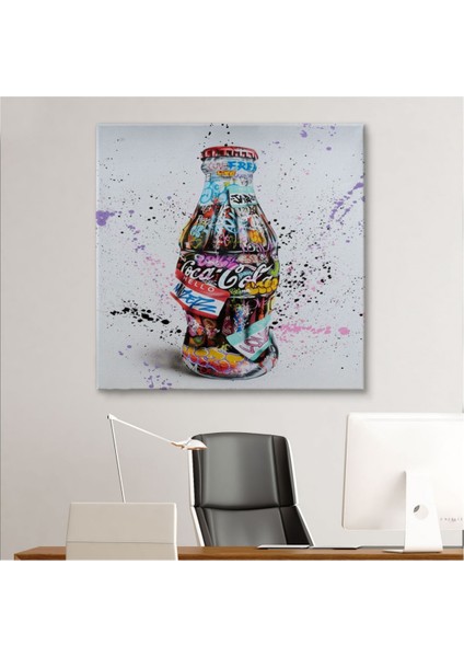 Dekoratif Kanvas Tablo Duvar Dekoru Graffiti Sokak Sanatı Kola Banksy 5346 Bungknv