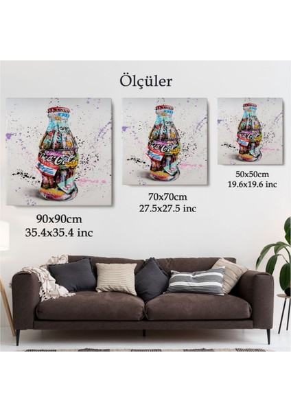 Dekoratif Kanvas Tablo Duvar Dekoru Graffiti Sokak Sanatı Kola Banksy 5346 Bungknv