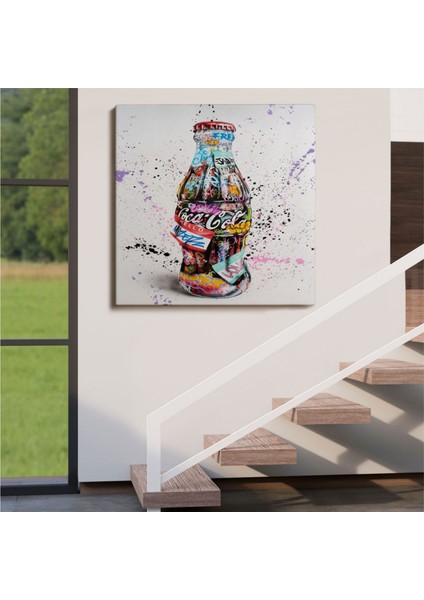 Dekoratif Kanvas Tablo Duvar Dekoru Graffiti Sokak Sanatı Kola Banksy 5346 Bungknv