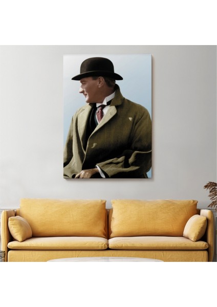 Dekoratif Kanvas Tablo Duvar Dekoru Mustafa Kemal Atatürk 6464 Bungknv