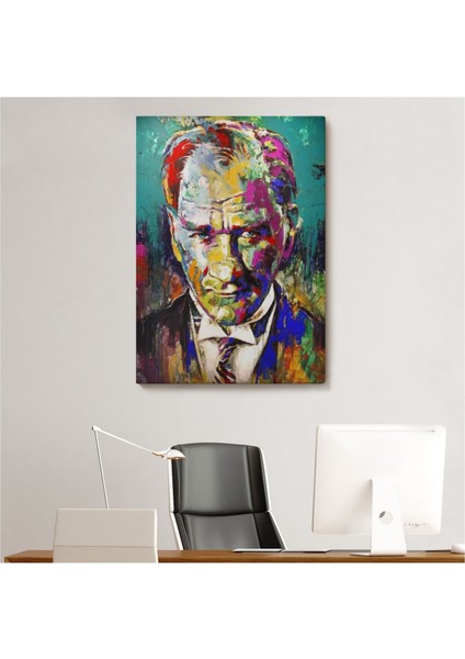 Dekoratif Kanvas Tablo Duvar Dekoru Mustafa Kemal Atatürk 6327 Bungknv