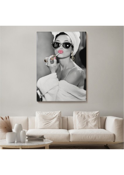 Dekoratif Kanvas Tablo Duvar Dekoru Audrey Hepburn Modern 5103 Bungknv