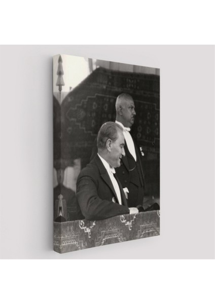 Dekoratif Kanvas Tablo Duvar Dekoru Mustafa Kemal Atatürk ve Karizması 6052 Bungknv
