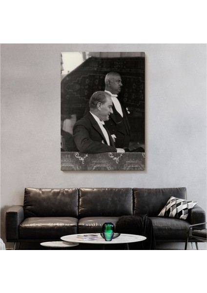 Dekoratif Kanvas Tablo Duvar Dekoru Mustafa Kemal Atatürk ve Karizması 6052 Bungknv