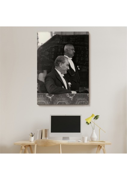 Dekoratif Kanvas Tablo Duvar Dekoru Mustafa Kemal Atatürk ve Karizması 6052 Bungknv