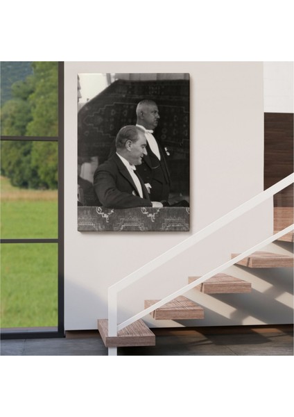 Dekoratif Kanvas Tablo Duvar Dekoru Mustafa Kemal Atatürk ve Karizması 6052 Bungknv