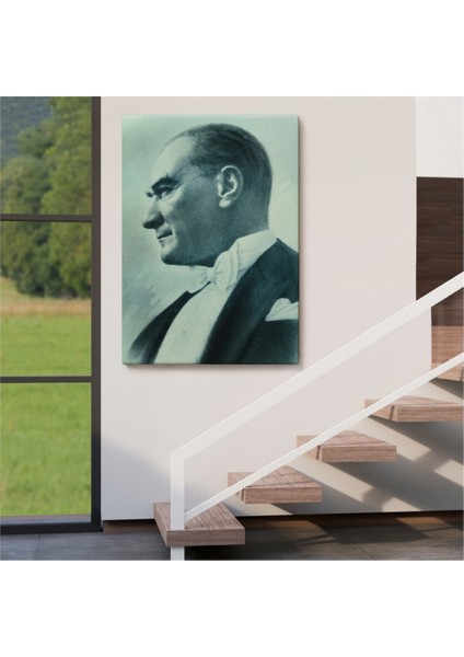 Dekoratif Kanvas Tablo Duvar Dekoru Mustafa Kemal Atatürk Portresi CN63 Bungknv