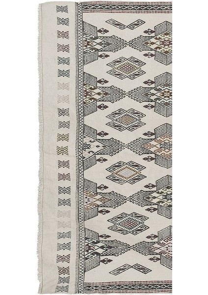 El Dokuma Kilim Karapınar Yöresi Geometrik Desenli Halı 157 x 225 cm fırsatları