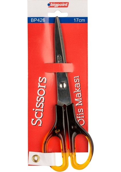 | Paslanmaz Çelik Makas, Kırtasiye ve Ofis Işleri Için Uygun [17 Cm]