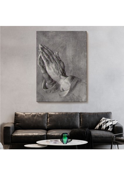 Dekoratif Kanvas Tablo Duvar Dekoru Praying Hands Dua Eden Eller Albrecht Dürer 6342 Bungknv