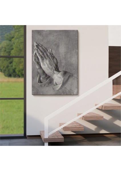 Dekoratif Kanvas Tablo Duvar Dekoru Praying Hands Dua Eden Eller Albrecht Dürer 6342 Bungknv