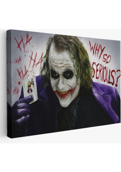 Dekoratif Kanvas Tablo Duvar Dekoru Why So Serious Joker 6618 Bungknv