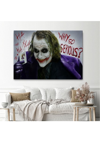 Dekoratif Kanvas Tablo Duvar Dekoru Why So Serious Joker 6618 Bungknv