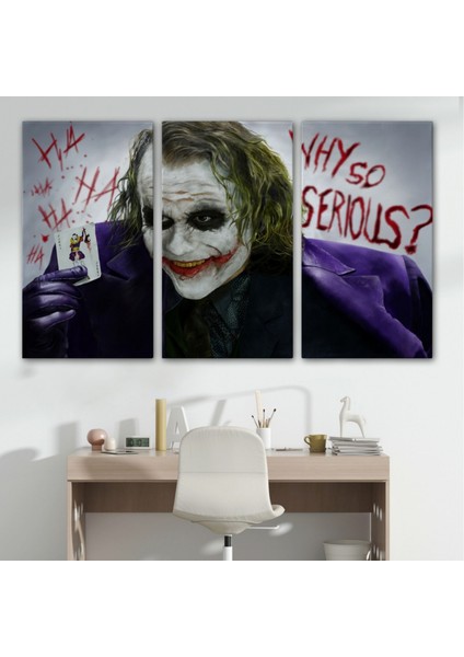 Dekoratif Kanvas Tablo Duvar Dekoru Why So Serious Joker 6618 Bungknv