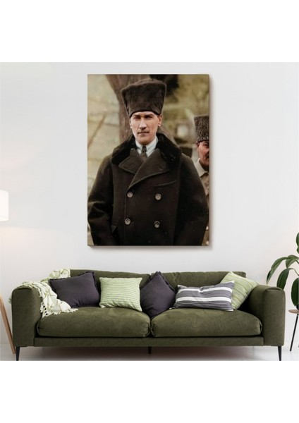 Dekoratif Kanvas Tablo Duvar Dekoru Mustafa Kemal Atatürk Portresi FA125 Bungknv