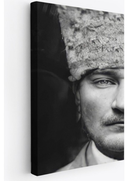 Dekoratif Kanvas Tablo Duvar Dekoru Mustafa Kemal Atatürk Portresi FP140 Bungknv