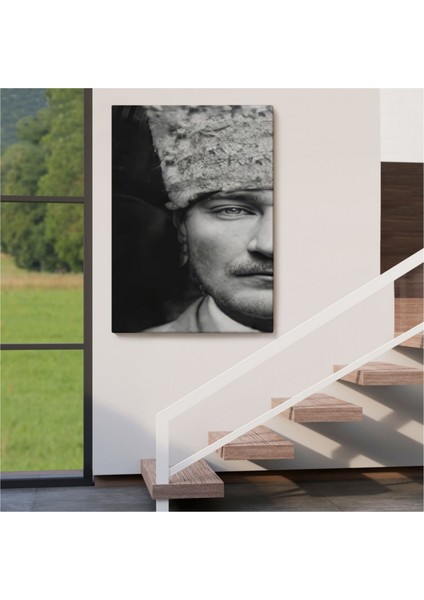 Dekoratif Kanvas Tablo Duvar Dekoru Mustafa Kemal Atatürk Portresi FP140 Bungknv