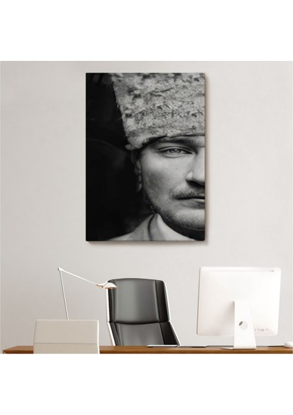 Dekoratif Kanvas Tablo Duvar Dekoru Mustafa Kemal Atatürk Portresi FP140 Bungknv