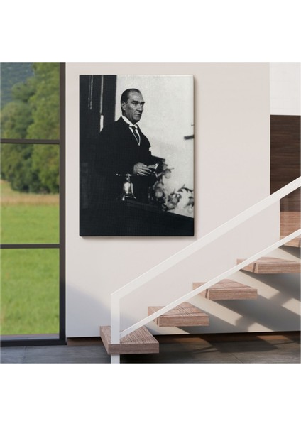Dekoratif Kanvas Tablo Duvar Dekoru Mustafa Kemal Atatürk Portresi FY148 Bungknv