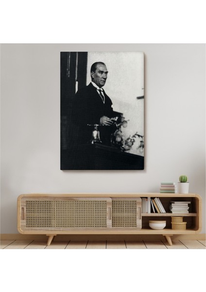Dekoratif Kanvas Tablo Duvar Dekoru Mustafa Kemal Atatürk Portresi FY148 Bungknv