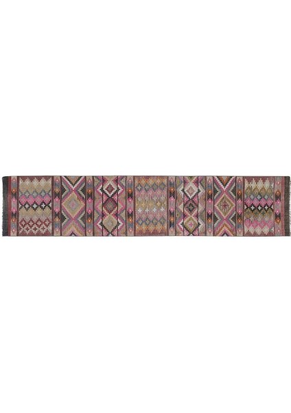 El Dokuma Kilim Yolluk 76 x 372 cm