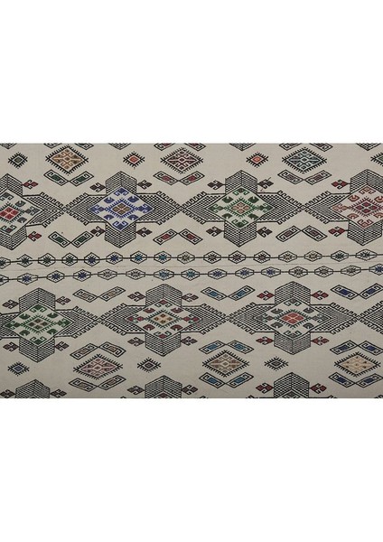 El Dokuma Kilim Karapınar Yöresi Geometrik Desenli Halı 170 x 210 cm