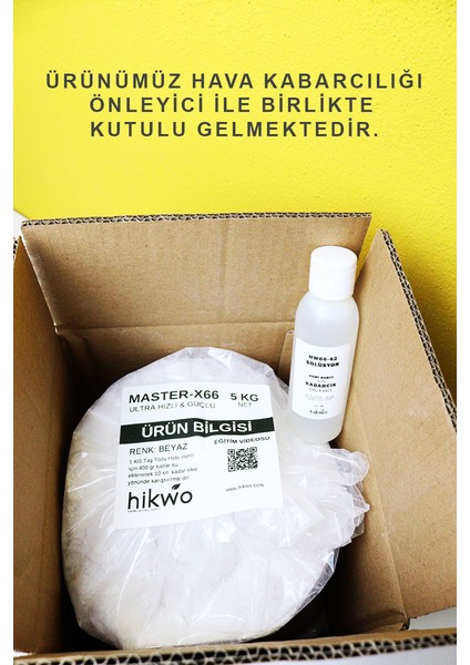 MASTER-X66 Yeni Nesil Ultra Güçlü Taş Tozu - Hobi Harcı 5 kg