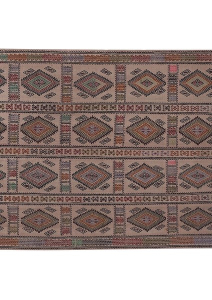 Etnik Bulvar El Dokuma Kilim Karapınar Yöresi Geometrik Desenli Halı 161 x 226 cm