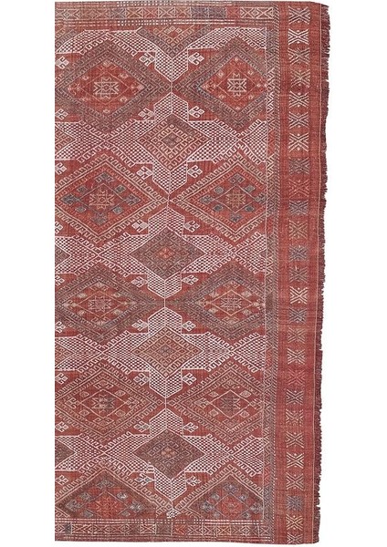 El Dokuma Karapınar Yöresi Geometrik Desenli kilim 153 x 207 cm