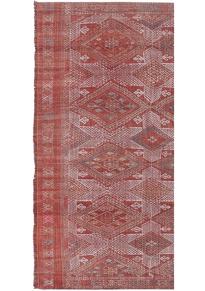 El Dokuma Karapınar Yöresi Geometrik Desenli kilim 153 x 207 cm