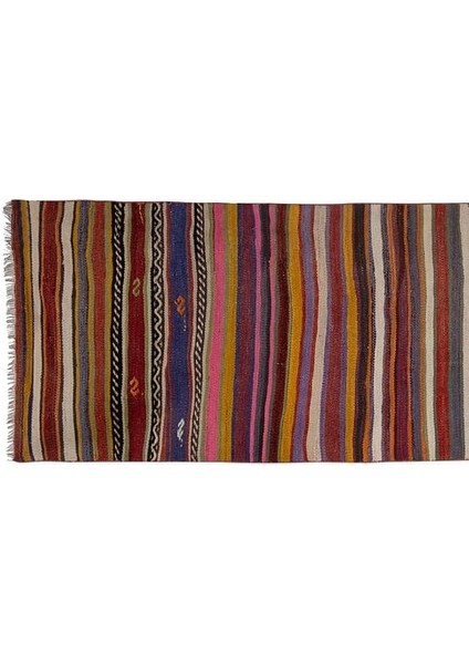 El Dokuma Kilim Yolluk 77 x 348 cm