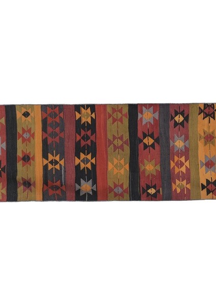 El Dokuma Kilim Yolluk 92 x 287 cm