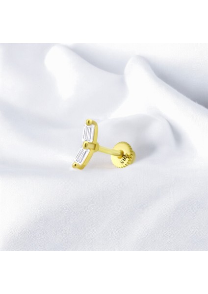 Altın Baget Helix Piercing
