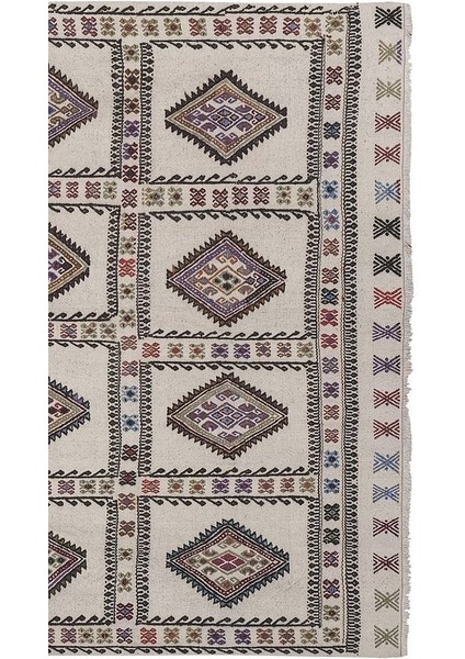 El Dokuma Karapınar Yöresi Geometrik Desenli kilim 149 x 208 cm fiyatları