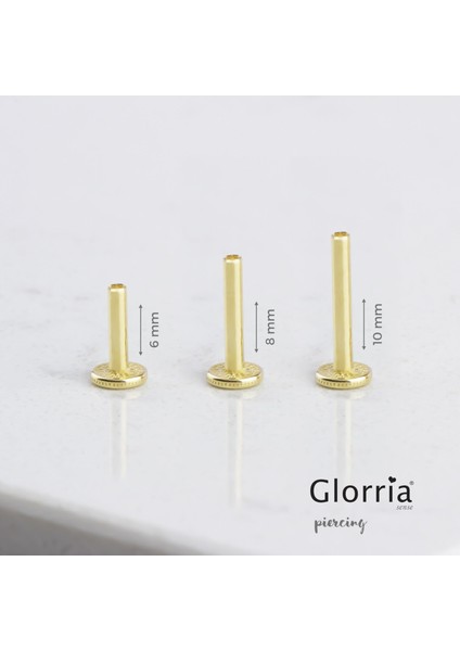 Altın I Harfi Tragus Piercing