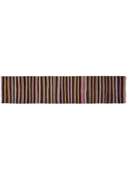 Çizgili El Dokuma Kilim Yolluk 72 x 328 cm