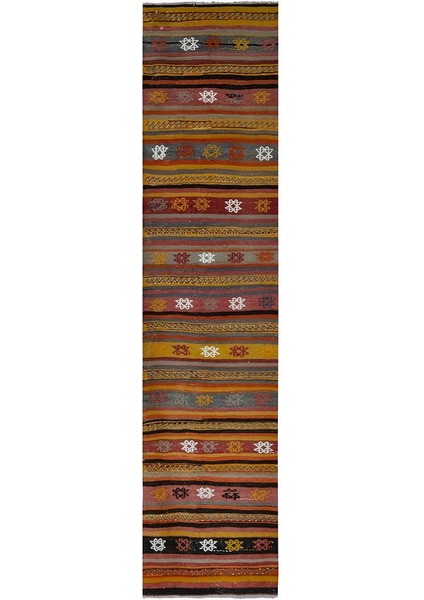 Çizgili El Dokuma Kilim Yolluk 70 x 275 cm