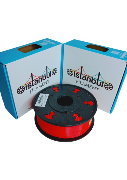 İstanbul Filament Pla+ Kırmızı Istanbul Filament 1 kg Ø 1,75MM ± 0,05 mm (3d Yazıcı Kartuşu) Bambu Lab