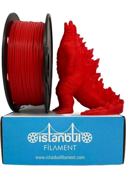 İstanbul Filament Pla+ Kırmızı Istanbul Filament 1 kg Ø 1,75MM ± 0,05 mm (3d Yazıcı Kartuşu) Bambu Lab